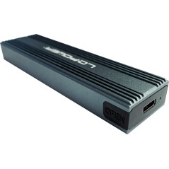 "LC Power External Storage Enclosure USB 3.2 (Gen 2x1) M.2 Card - Fast PCIe NVMe & SATA Solutions for Ultimate Data Storage!"